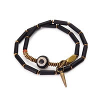 Kailash - Bracelet Cuivre et Agate Noire