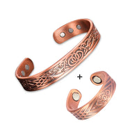 Tong - Bracelet Jonc et Bague Cuivre Magnétiques