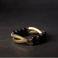 Vir - Bracelet Cuivre et Bois d'Ebène
