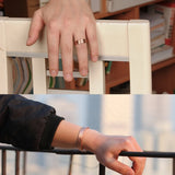 Kaede - Bracelet Jonc et Bague Cuivre Magnétiques