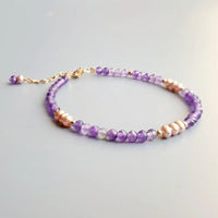 Ametista - Bracelet Améthyste et Perle