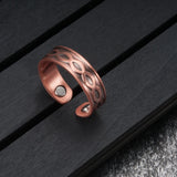 Kaede - Bracelet Jonc et Bague Cuivre Magnétiques