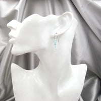 Lina - Boucles d'Oreilles Argent, Larimar et Perles d'Eau Douce