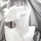 Lina - Boucles d'Oreilles Argent, Larimar et Perles d'Eau Douce