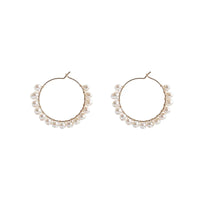 Dkar - Boucles d'Oreilles Or et Perles d'Eau Douce