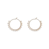 Dkar - Boucles d'Oreilles Or et Perles d'Eau Douce