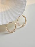 Dkar - Boucles d'Oreilles Or et Perles d'Eau Douce