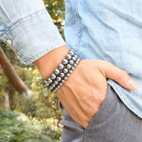 Hatsu - Bracelet Perles Noires
