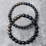 Ignis - Bracelet Agate Noire