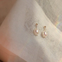 Perla - Boucles d'Oreilles Or et Perles d'Eau Douce