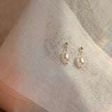 Perla - Boucles d'Oreilles Or et Perles d'Eau Douce
