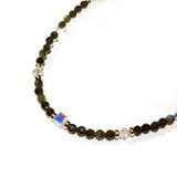 חיה - שרשרת זהב ואובסידיאן