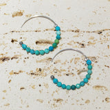 Teoki - Boucles d'Oreilles Argent et Turquoise