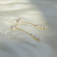 Nova - Boucles d'Oreilles Or et Perles d'Eau Douce