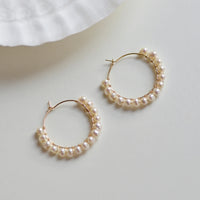 Dkar - Boucles d'Oreilles Or et Perles d'Eau Douce