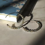 Ladola - Boucles d'Oreilles Argent et Labradorite