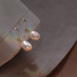 Perla - Boucles d'Oreilles Or et Perles d'Eau Douce