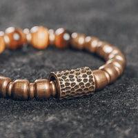 Surya - Bracelet Cuivre et Œil de Tigre