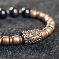 Rishi - Bracelet Cuivre et Obsidienne