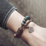 Bodhi - Bracelet Cuivre et Graine de Bodhi