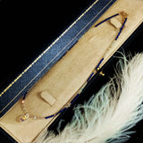 Aoizora - Collier Or, Aigue-Marine, Lapis Lazuli et Cristal
