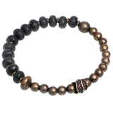 Kazan - Bracelet Cuivre et Pierre de Lave