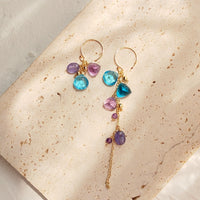 Laguna - Boucles d'Oreilles Or et Pierres Naturelles