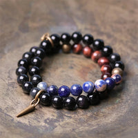 Kyu - Bracelet Obsidienne et Pierres Naturelles
