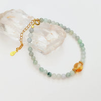 Aasha - Bracelet Jade et Citrine