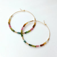 Dosik - Boucles d'Oreilles Or et Tourmaline