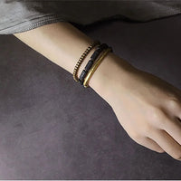 Dore - Bracelet/Collier Cuivre et Pierre de Lave