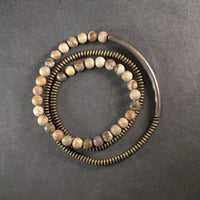 Suna - Bracelet/Collier Cuivre et Jaspe