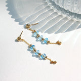 Laam - Boucles d'Oreilles Or et Topaze