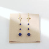 Wengi - Boucles d'Oreilles Or et Lapis Lazuli