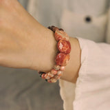 Mizu-Hana - Bracelet Corail et Bois de Santal