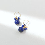Dalla - Boucles d'Oreilles Or et Lapis Lazuli