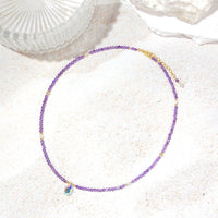 Akatsuki - Collier Or, Améthyste et Cristal