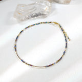 Hagane - Chaîne de Cheville Or et Hématite