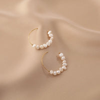 Jena - Boucles d'Oreilles Or et Perles d'Eau Douce