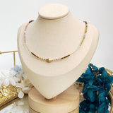 Suraksha - Collier Or, Tourmaline et Œil de Tigre