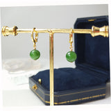 Alam - Boucles d'Oreilles Or et Jade