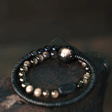 Koun - Bracelet Bois d'Ébène et Obsidienne