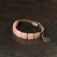 Eien - Bracelet Cuivre et Quartz Rose