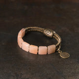 Eien - Bracelet Cuivre et Quartz Rose