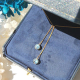 Labradorite Drop - Collier Or et Labradorite