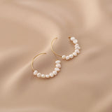 Jena - Boucles d'Oreilles Or et Perles d'Eau Douce