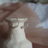 Seto - Boucles d'Oreilles Or et Perles d'Eau Douce