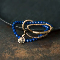 Nokon - Bracelet Cuivre et Lapis Lazuli