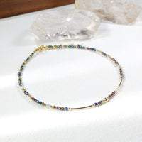 Hagane - Chaîne de Cheville Or et Hématite