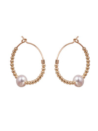 Pani - Boucles d'Oreilles Or et Perles d'Eau Douce
